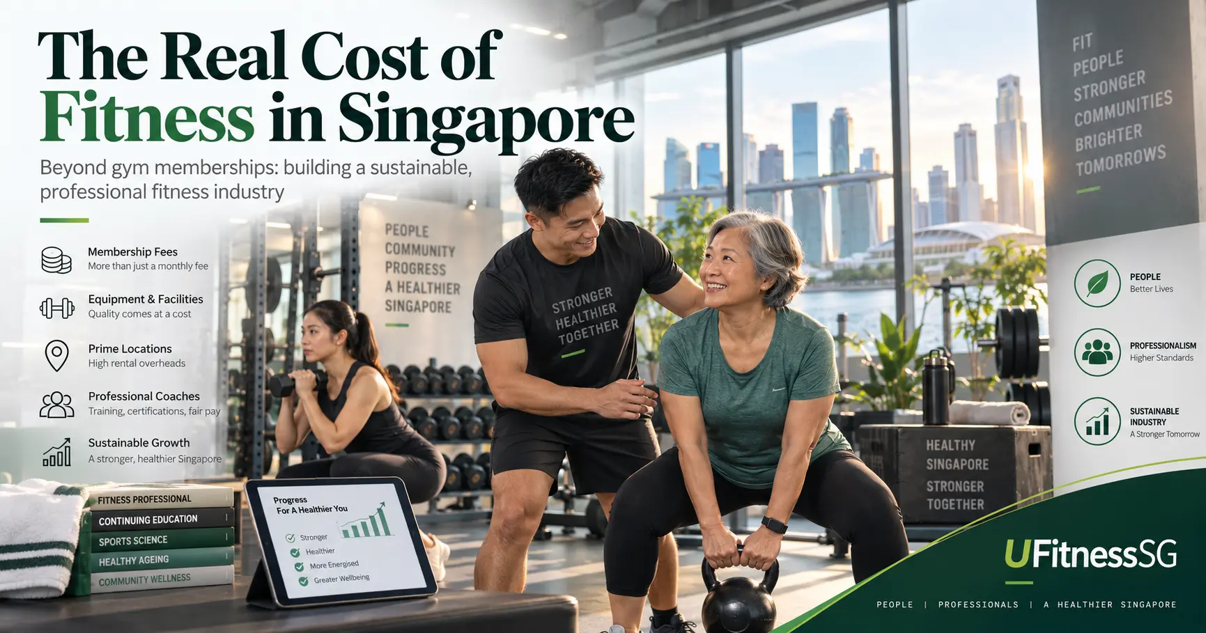 The real cost of fitness in Singapore — professional coaching, facilities, continuing education and sustainable fitness